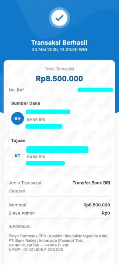 Bukti Transfer