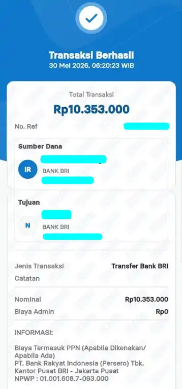Bukti Transfer