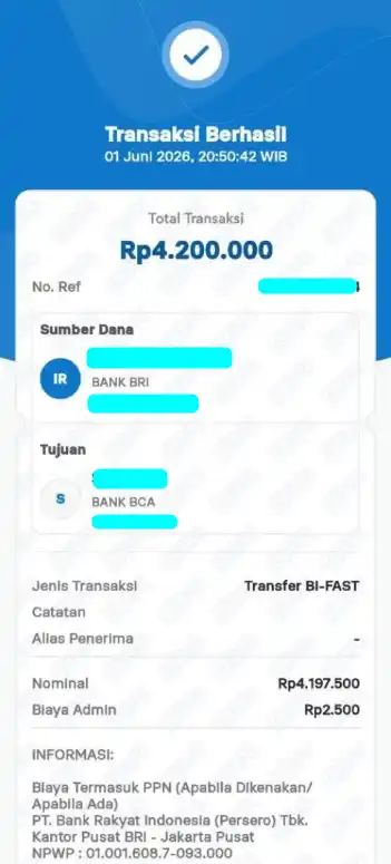 Bukti Transfer