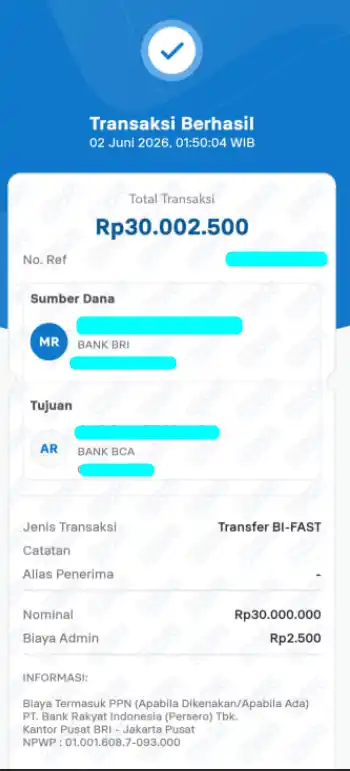 Bukti Transfer