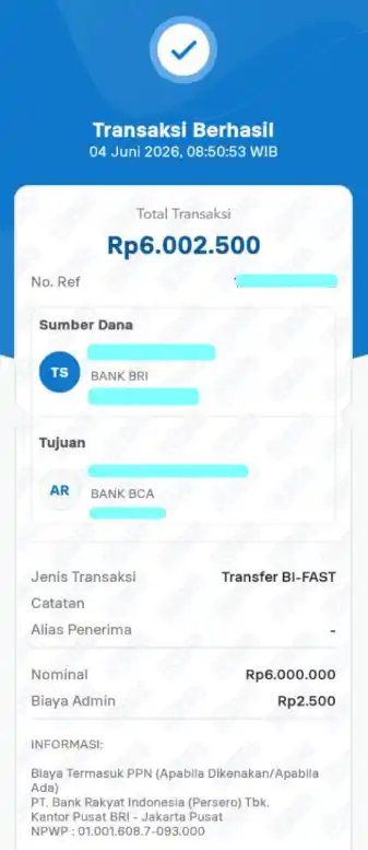 Bukti Transfer