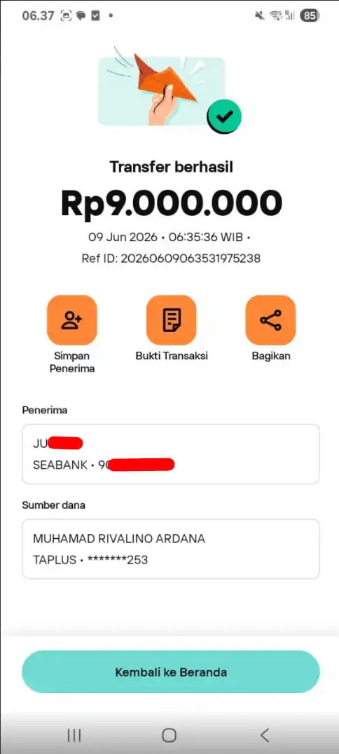 Bukti Transfer