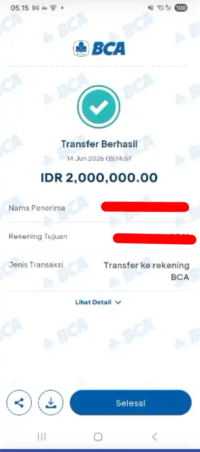 Bukti Transfer