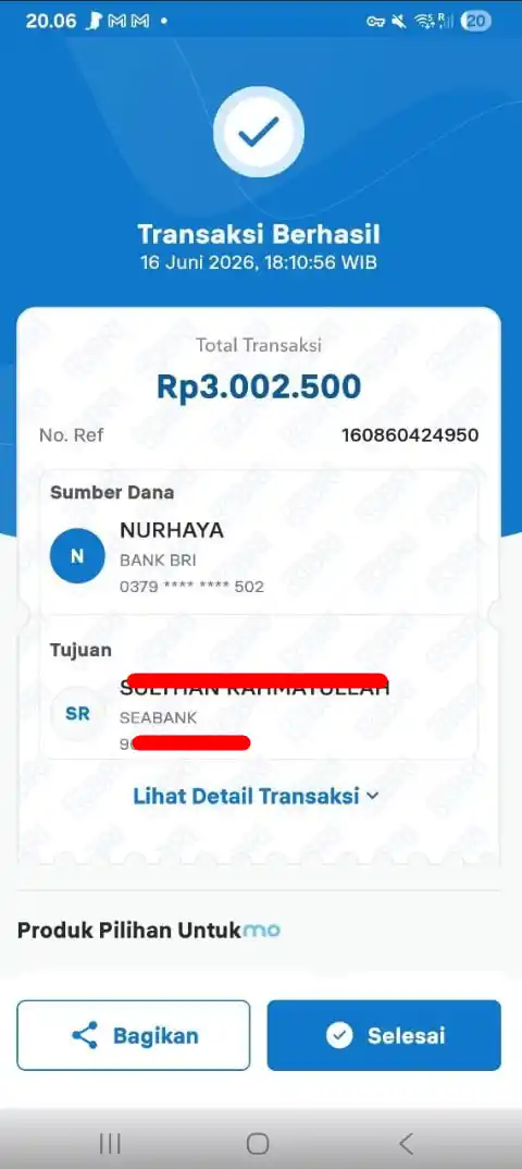 Bukti Transfer