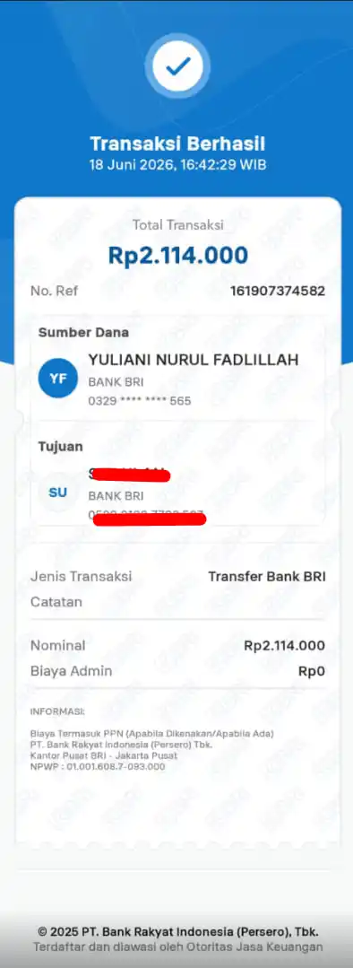 Bukti Transfer