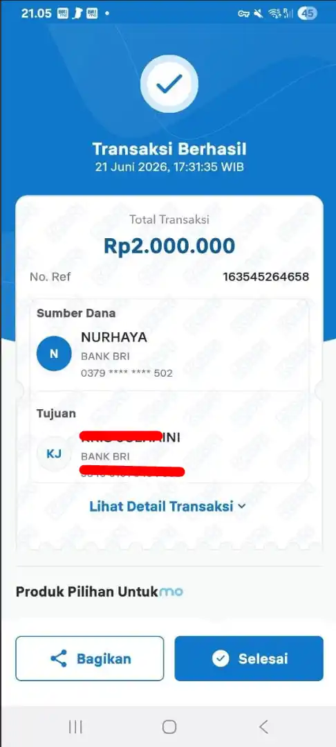 Bukti Transfer