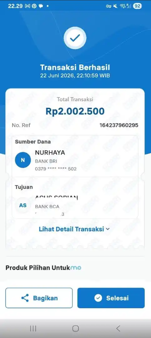 Bukti Transfer