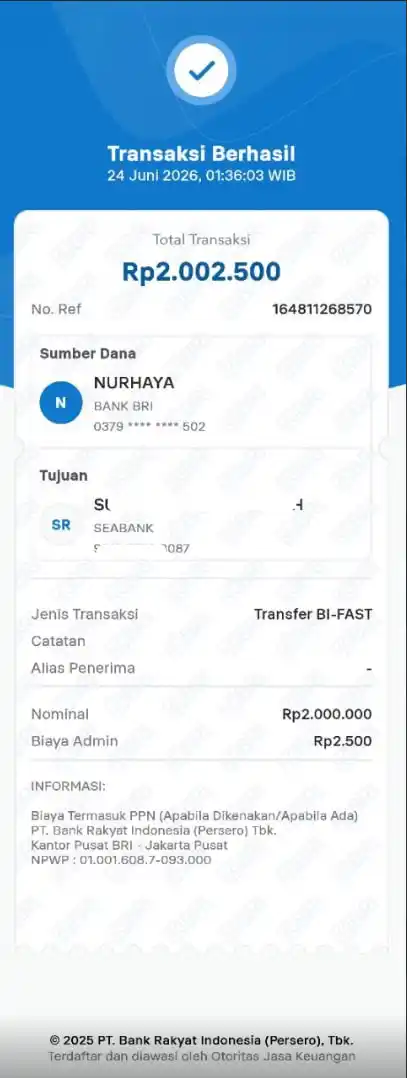 Bukti Transfer