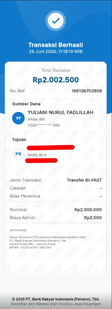 Bukti Transfer