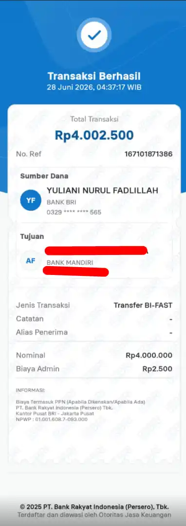 Bukti Transfer