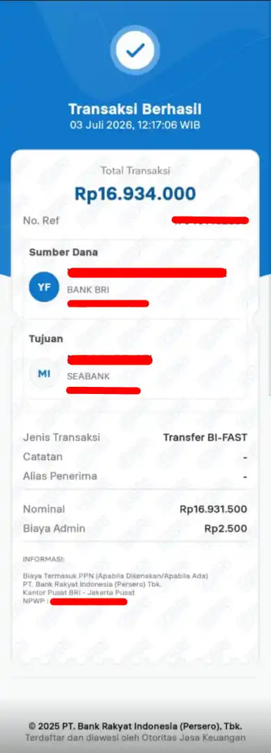 Bukti Transfer