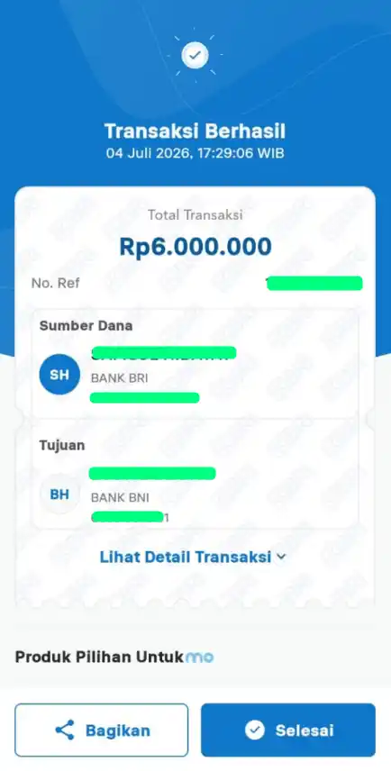 Bukti Transfer