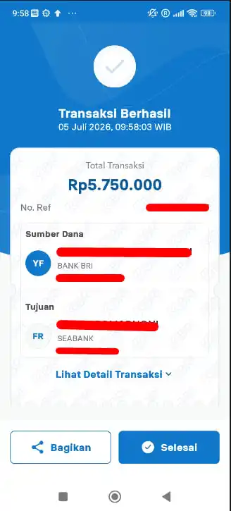 Bukti Transfer