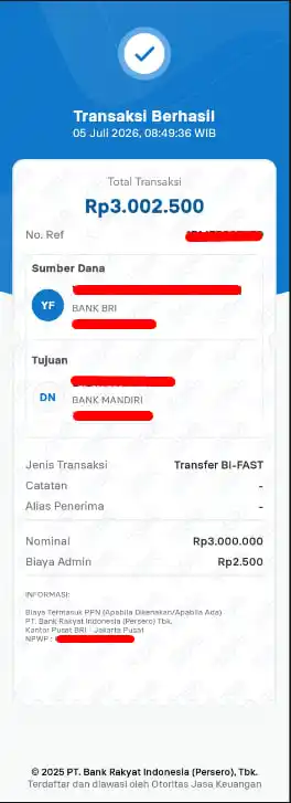 Bukti Transfer