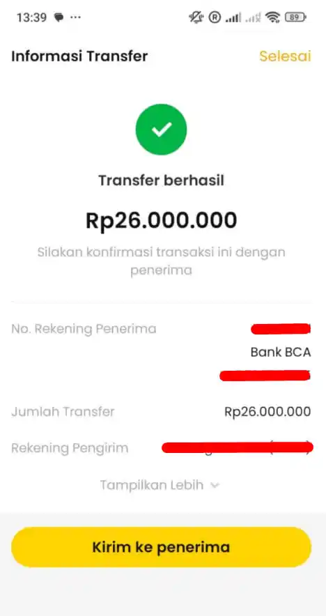 Bukti Transfer
