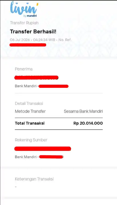 Bukti Transfer