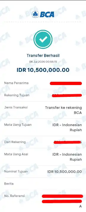 Bukti Transfer
