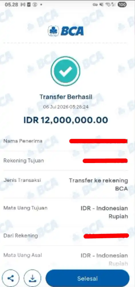 Bukti Transfer