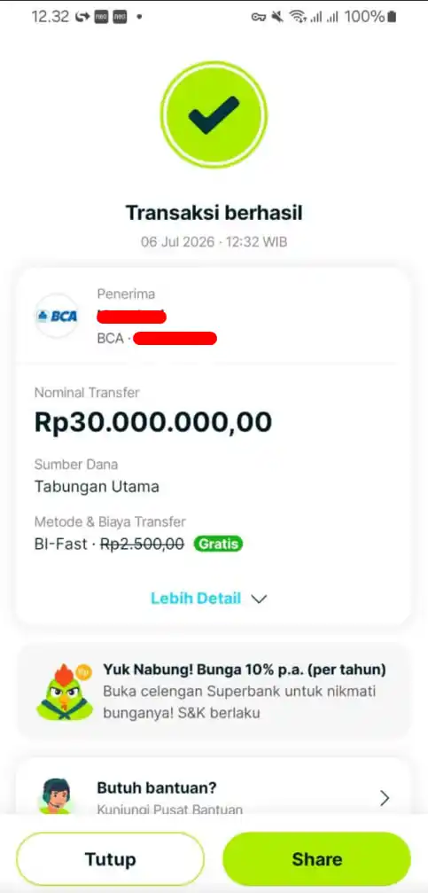 Bukti Transfer