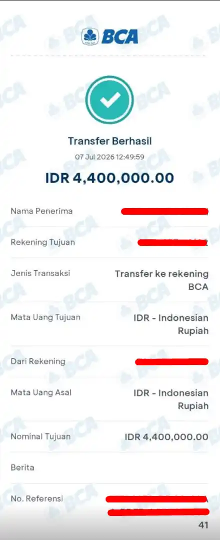 Bukti Transfer