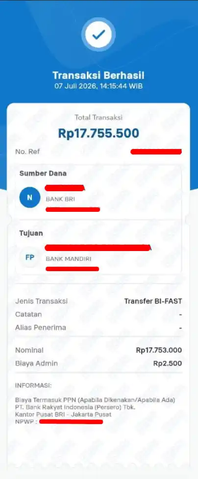 Bukti Transfer