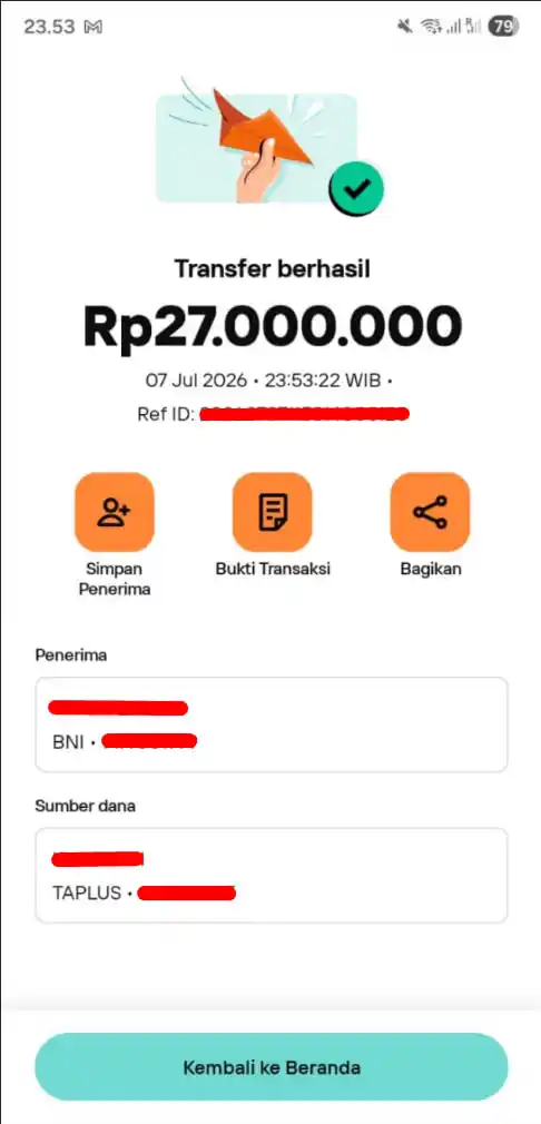 Bukti Transfer