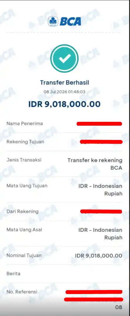 Bukti Transfer