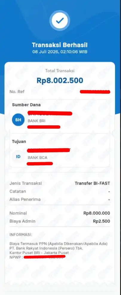 Bukti Transfer