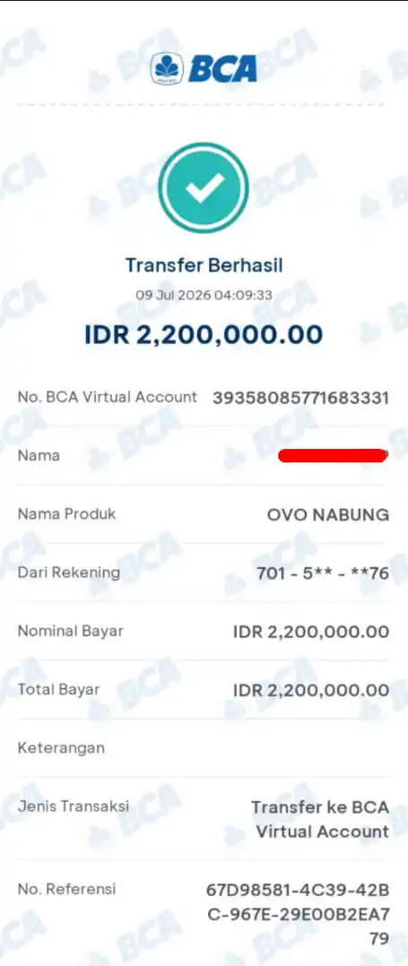 Bukti Transfer
