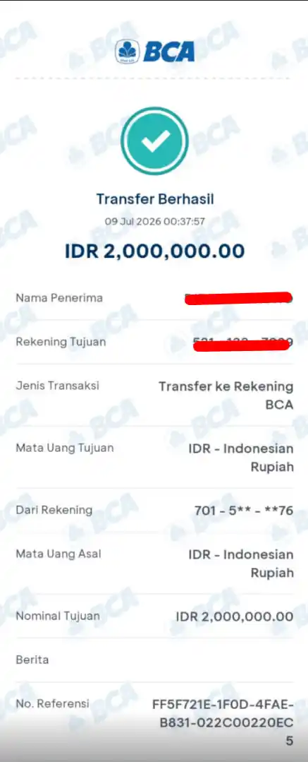 Bukti Transfer