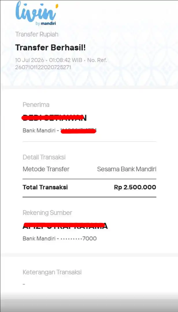 Bukti Transfer