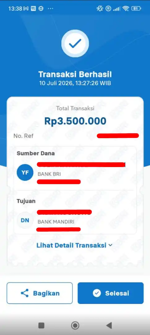 Bukti Transfer