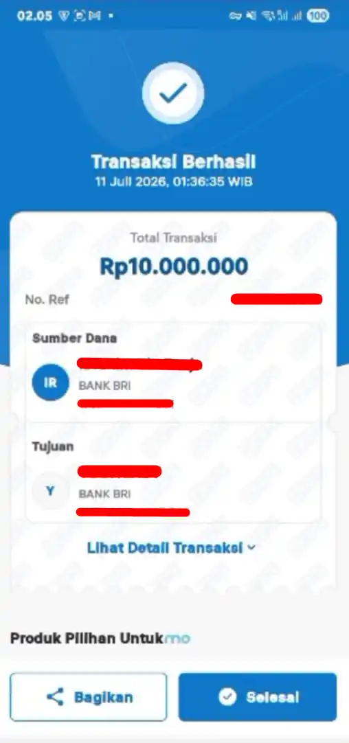 Bukti Transfer