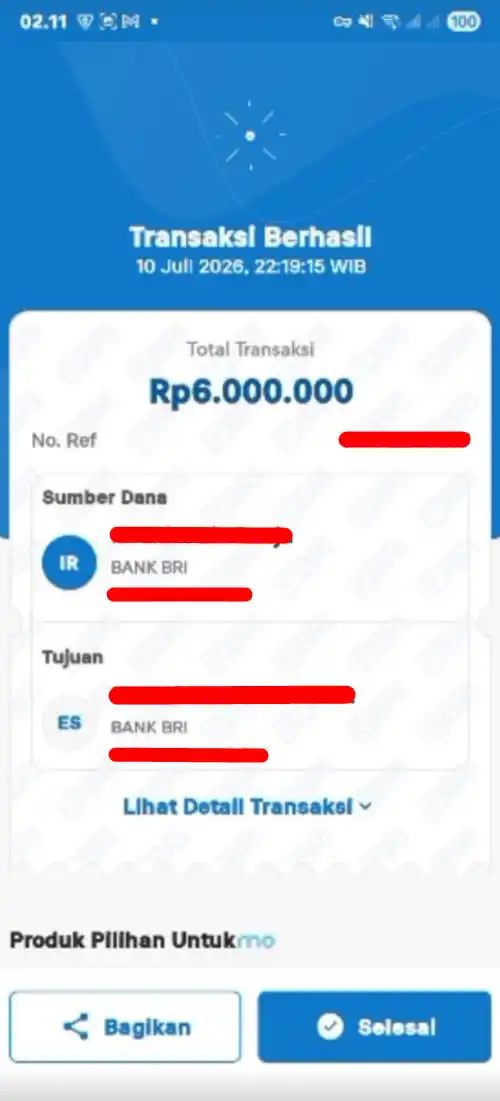 Bukti Transfer