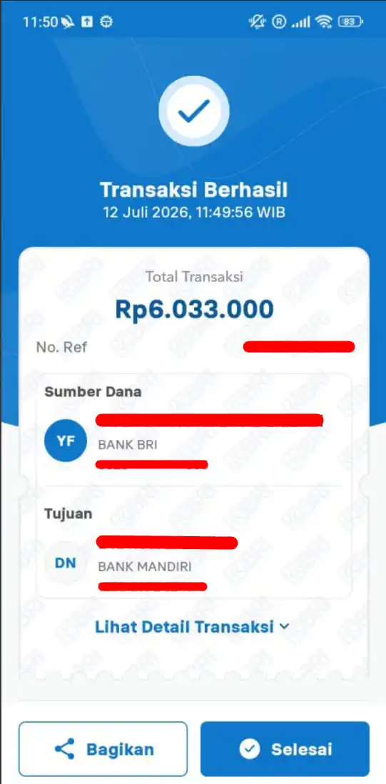Bukti Transfer
