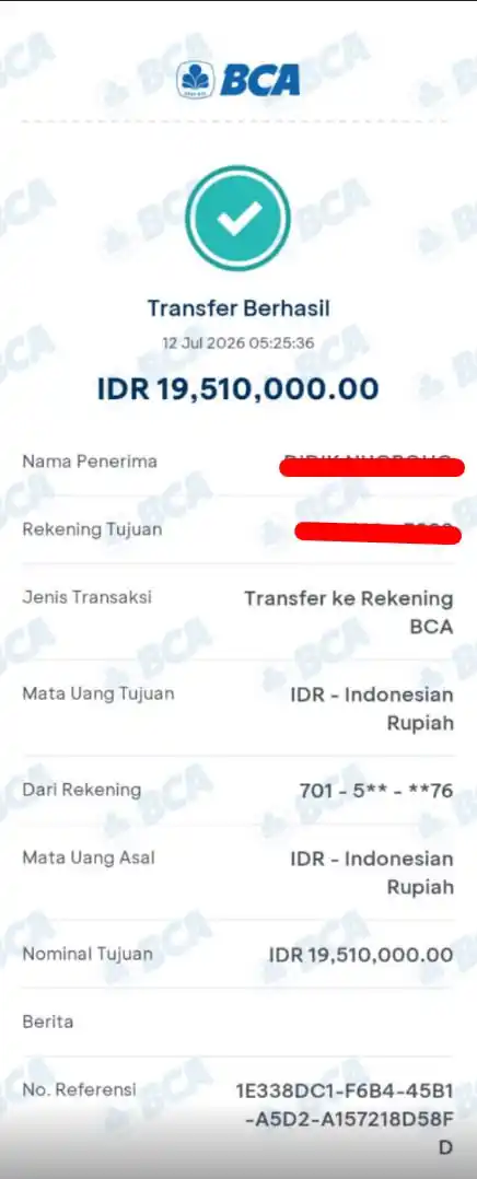 Bukti Transfer
