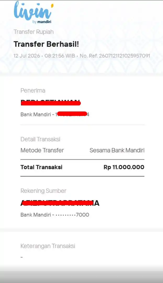 Bukti Transfer