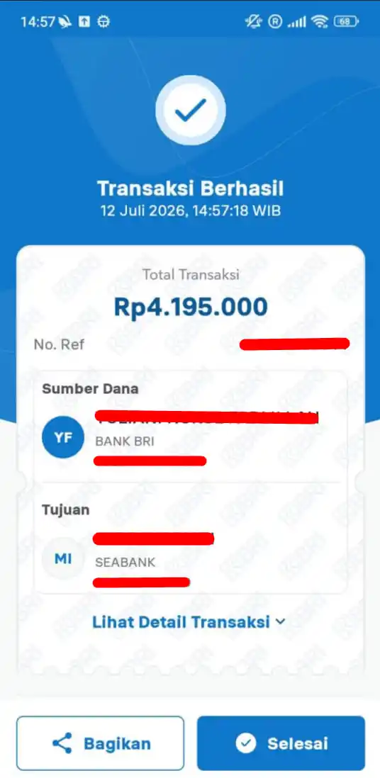 Bukti Transfer