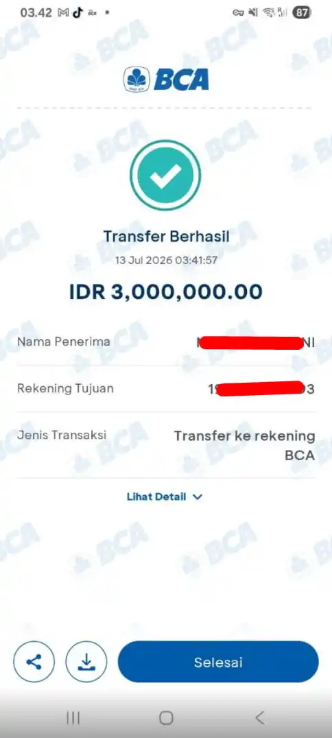 Bukti Transfer