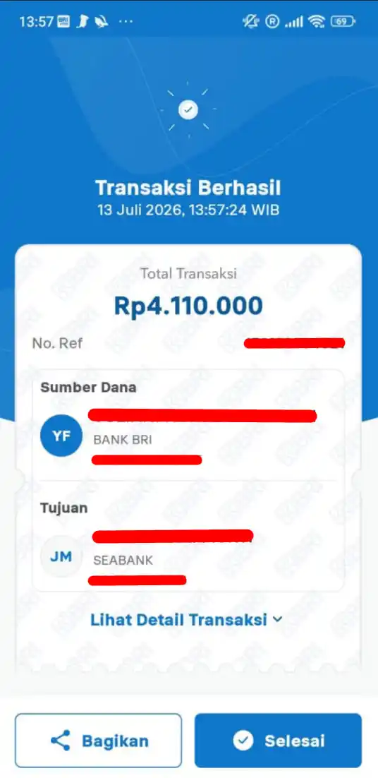 Bukti Transfer