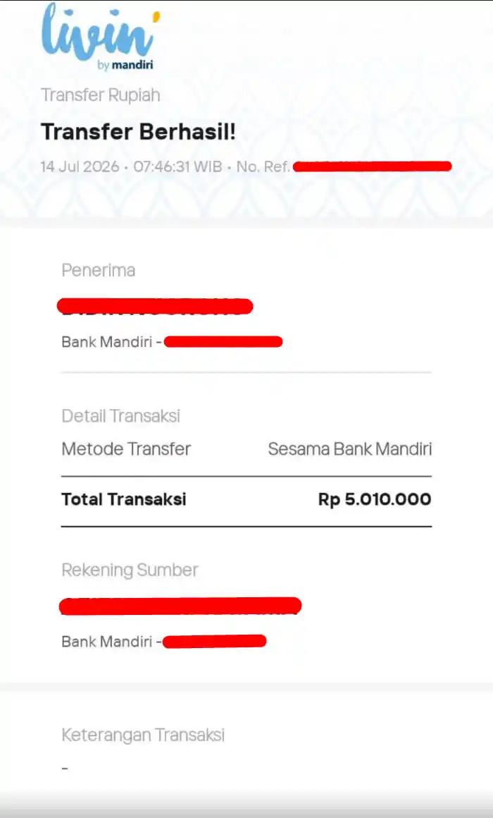 Bukti Transfer