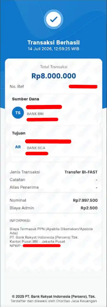 Bukti Transfer