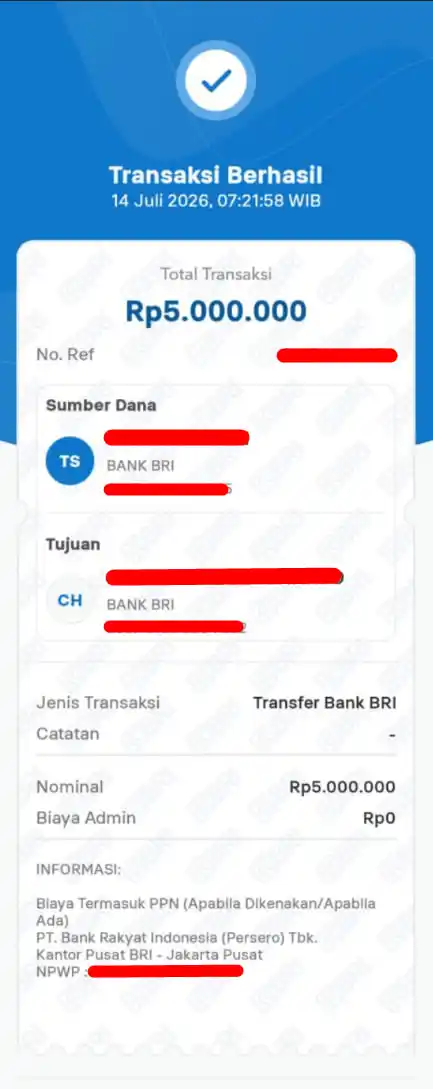 Bukti Transfer