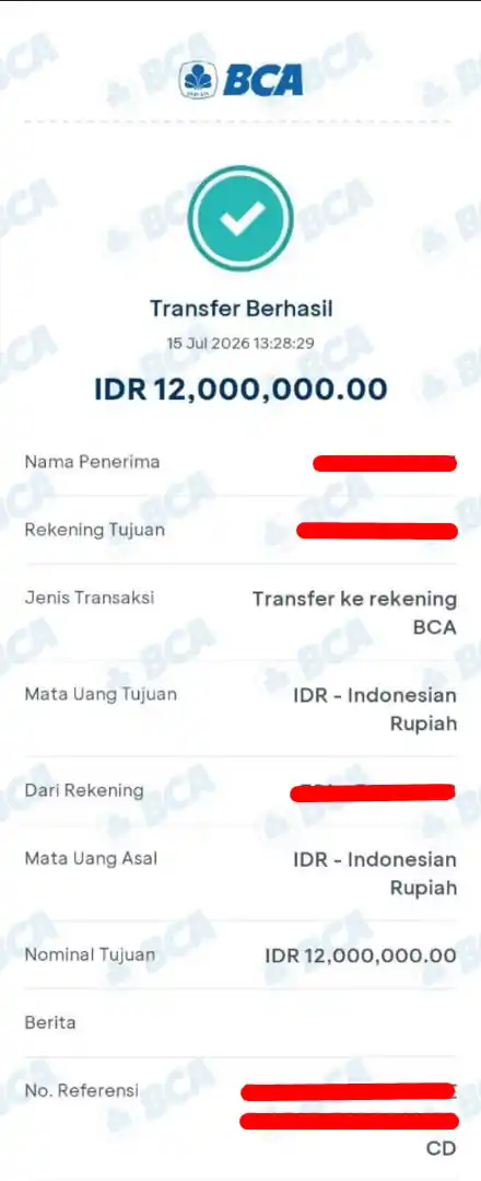 Bukti Transfer