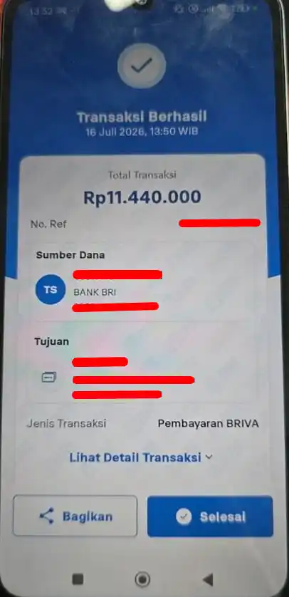 Bukti Transfer