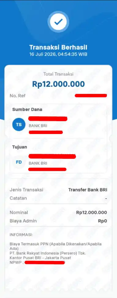 Bukti Transfer