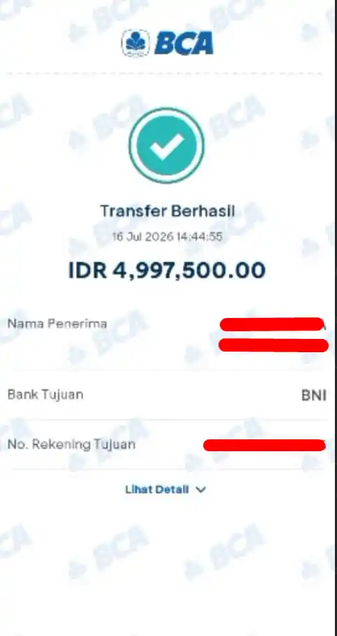 Bukti Transfer