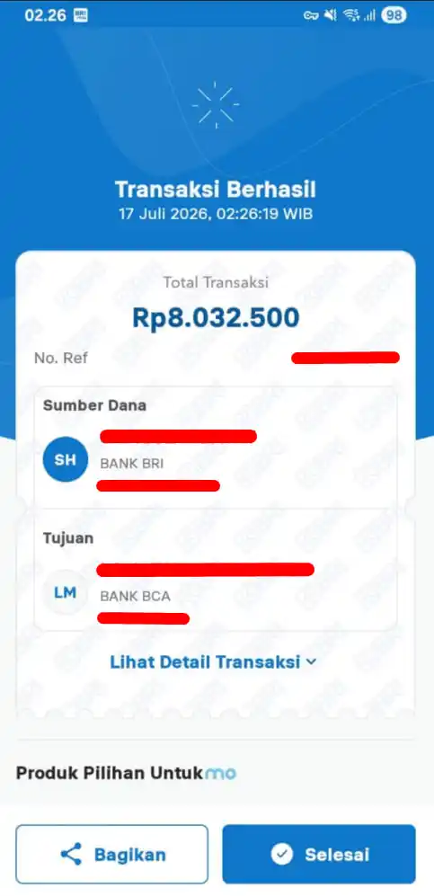 Bukti Transfer