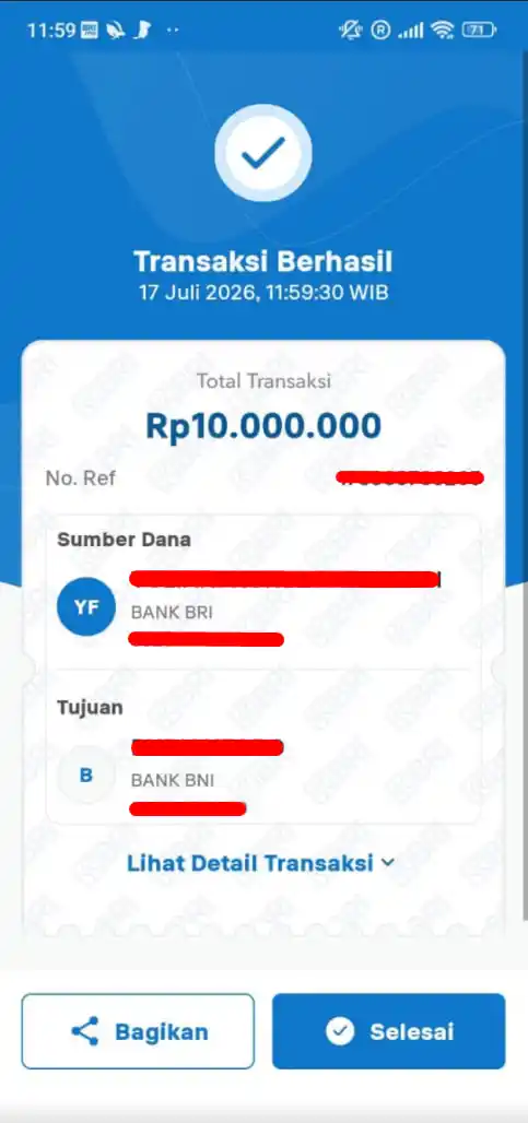 Bukti Transfer