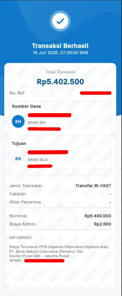 Bukti Transfer